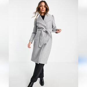 Trench Coat Pinstripe Seersucker (Blue and White)